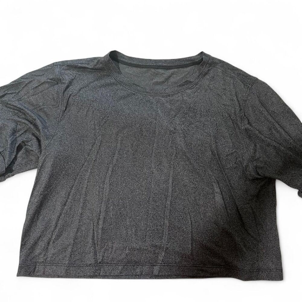 Lululemon Women's Grey Crop-top